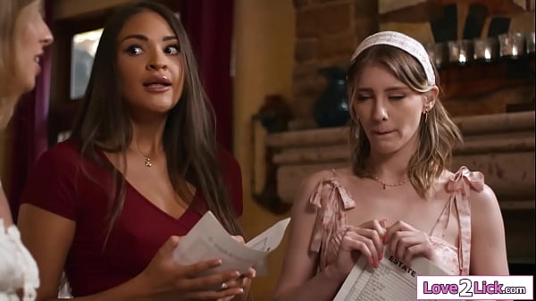 Three lesbians celebrate their friendship with pussy licking